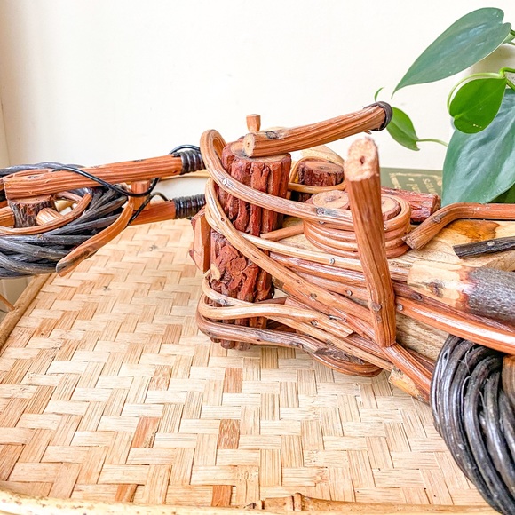 SOLD Boho Rattan Motorcycle - Picture 5 of 5